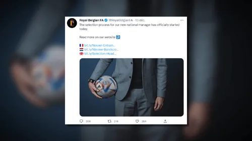 Offre d’emploi : sélectionneur de l’équipe de Belgique 