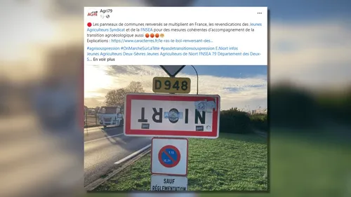 Que se cache-t-il derrière ces panneaux retrouvés retournés partout...