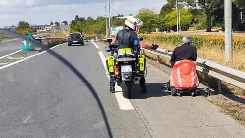 Niort : en fauteuil roulant sur la voie rapide, la police le ramène...