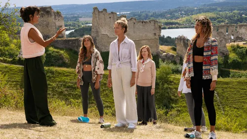 Sortie du film "Pour le plaisir" : Alexandra Lamy et Reem Kherici...