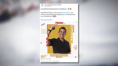 JO-2022 : Quentin Fillon-Maillet décroche l'or en biathlon, premier...