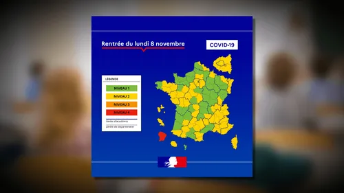 Masque obligatoire à l'école : 61 départements concernés dès lundi