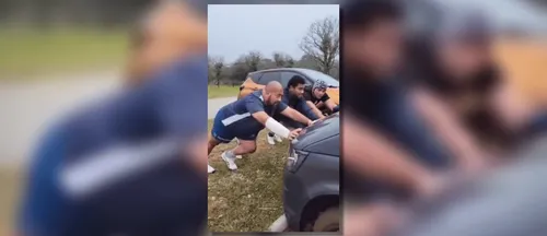 Rugby : un échauffement insolite pour des joueurs du RC Vannes