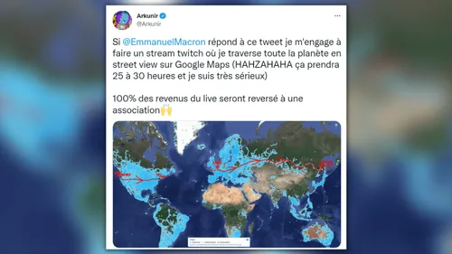 Un streamer fait le tour du monde sur Google Maps pour 30 millions...