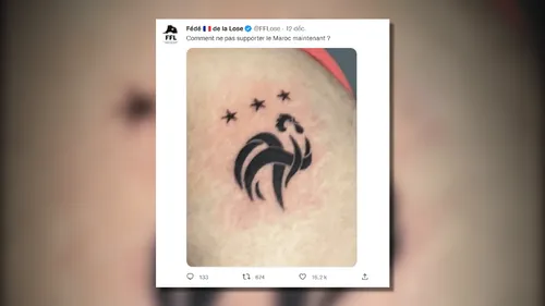 Certain de la victoire des Bleus à la Coupe du Monde, il se tatoue...