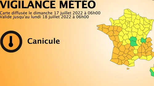 Canicule : 37 départements en vigilance orange