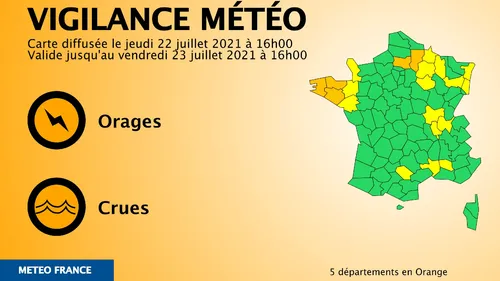 Orages : trois départements bretons placés en vigilance orange