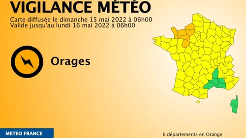 Temps orageux : six départements dont la Sarthe en vigilance orange