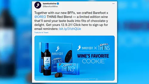 Aux États-Unis, Barefoot lance une édition limitée de vin Oreo 