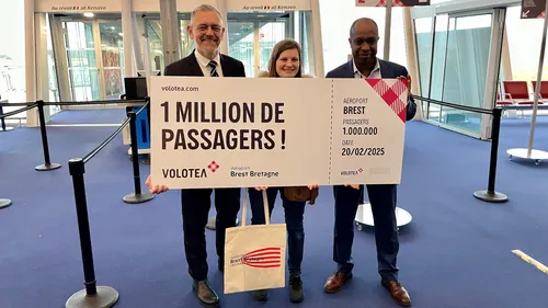 Brest : Volotea offre un an de voyages pour deux à sa millionième...