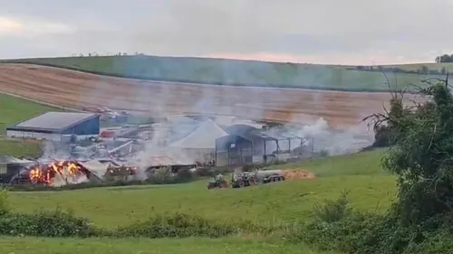 Plusieurs vaches tuées après l'incendie d'une exploitation agricole