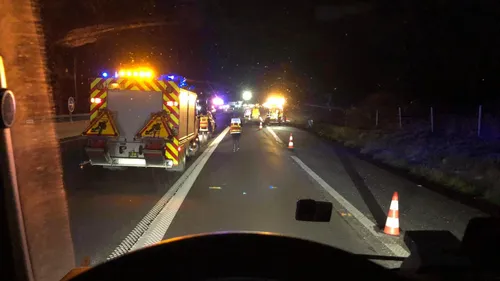Accident sur l'A34, les deux voies impactées