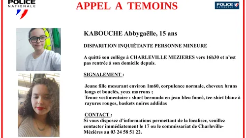Appel à témoin après une disparition inquiétante à Charleville
