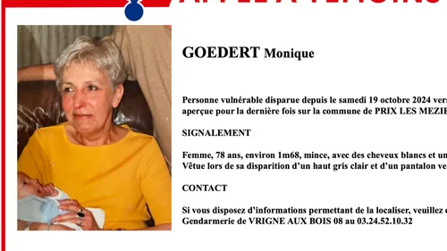 Le corps de la personne disparue retrouvé sans vie