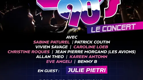 TENDANCES 80/90's - LE CONCERT 