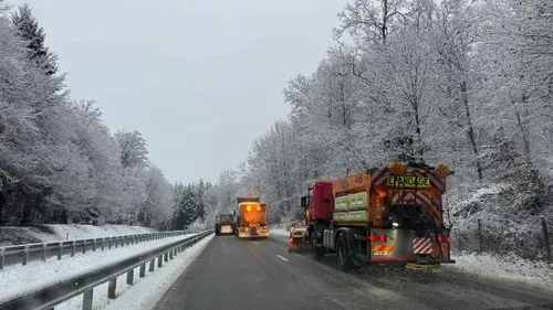 De la neige sur certaines routes des Ardennes