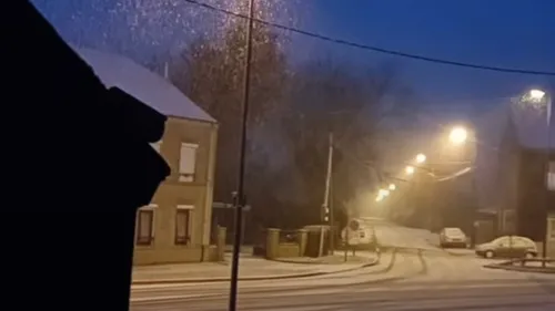 De la neige dans le Nord des Ardennes