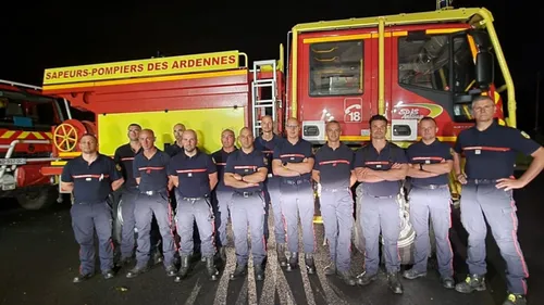 11 pompiers des Ardennes en renfort dans le sud de la France