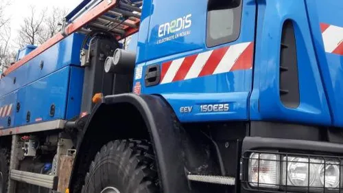 Une ligne électrique coupée