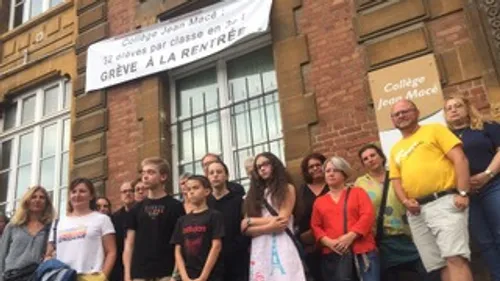Charleville : les enseignants en grève pour la rentrée au collège...