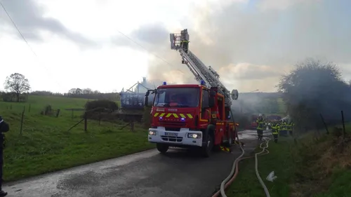 Ardennes - Un feu débute le long d'une route départementale dans...