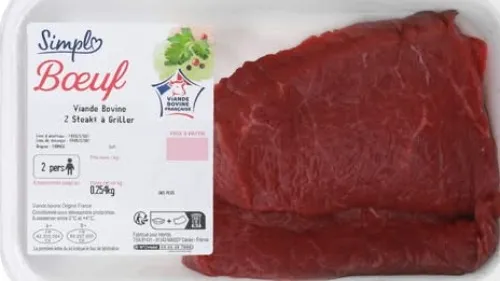 Carrefour : rappel des steaks vendus dans toute la France