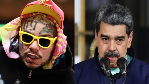 6ix9ine célèbre sa libération de prison avec un jouet Bob l'éponge...