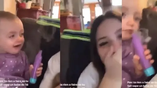 Une adolescente incite un bébé à vapoter : indignation sur les...