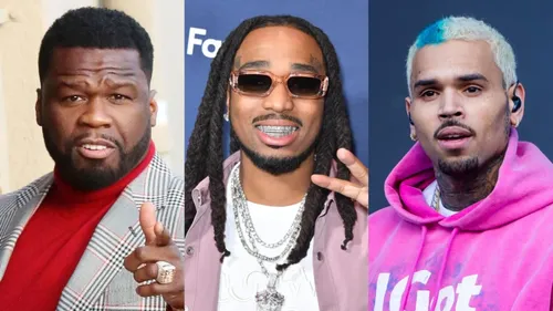 50 Cent met de l'huile sur le feu dans clash Quavo vs Chris Brown