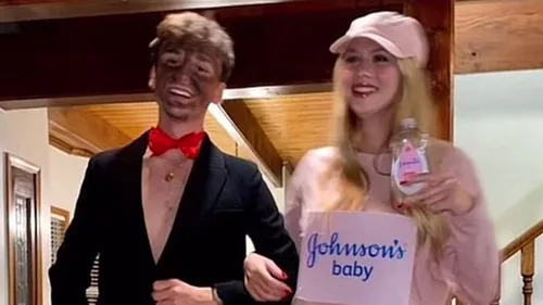 Déguisements de Diddy en blackface et bouteille d'huile pour bébé...