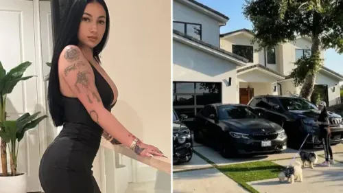 Après une violente altercation, la maison de Bhad Bhabie à Los...