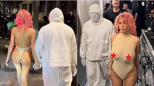 Bianca Censori surprend avec sa tenue osée aux côtés de Kanye West...