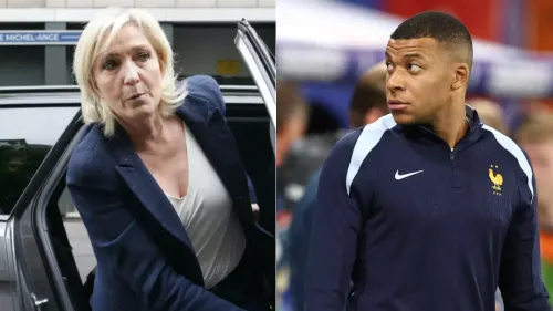 Marine Le Pen critique Kylian Mbappé pour ses opinions politiques