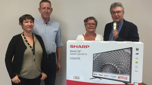 Le magasin Intermarché accueille la grande gagnante de notre jeu