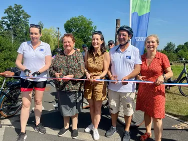 Inauguration du tronçon de la Verdoyante sur le territoire de la...