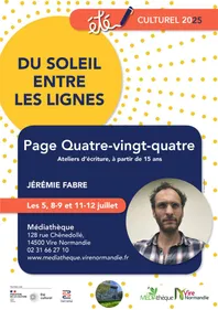 VIRE NORMANDIE : Page quatre-vingt-quatre : un atelier d’écriture à...