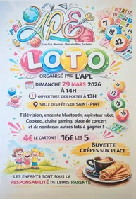 SAINT-PIAT - Loto de l'APE