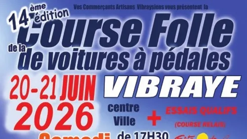 VIBRAYE (72) - Course folle de voitures à pédales
