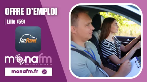 Free Permis à Lille recrute un(e) moniteur(trice) d'auto-école en CDI