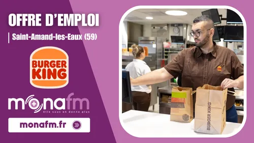 Burger King à Saint-Amand-les-Eaux recrute un équipier polyvalent...