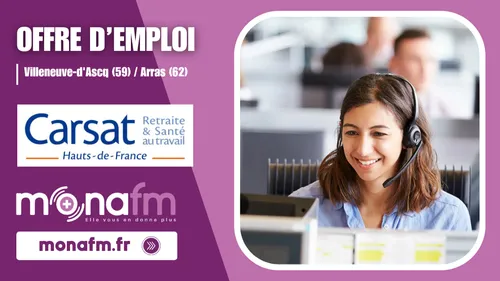 La Carsat Hauts-de-France recrute un téléconseiller [H/F] en CDD