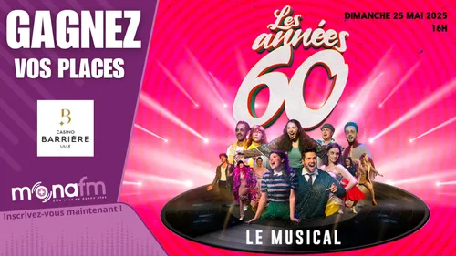 Jeu terminé!  Gagnez vos places pour Les Années 60 - Le Musical 