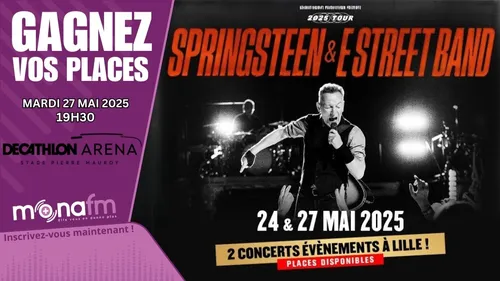Jeu terminé! Gagnez vos places pour BRUCE SPRINGSTEEN le 27 mai au...