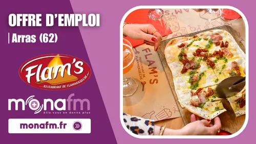 Le futur restaurant Flam's à Arras recrute un(e) responsable de...
