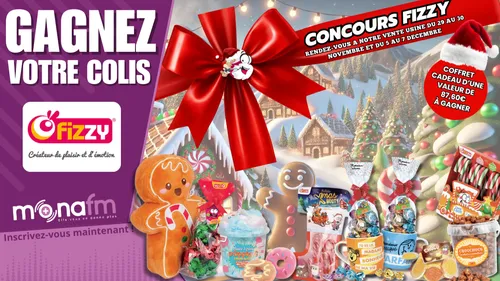Gagnez votre colis Fizzy rempli de bonbons, chocolats et peluche