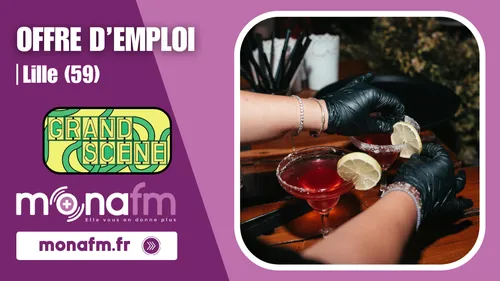 Le food-court Grand Scène à Lille recrute un serveur/barman [H/F]...