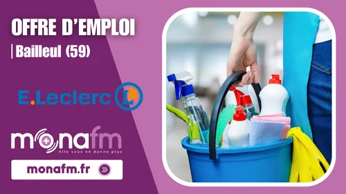E.Leclerc à Bailleul recrute un agent de propreté [H/F] en CDD