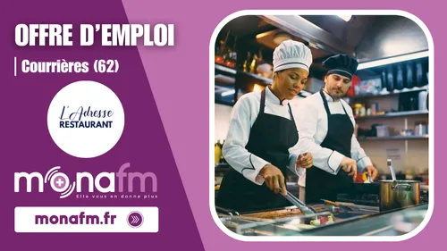 Le restaurant L'Adresse à Courrières recrute un(e) cuisinier(ère)...