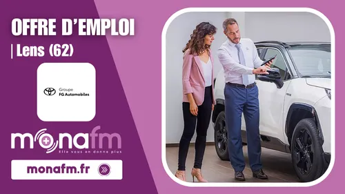 Le groupe FG Automobiles (Toyota) à Lens recrute un vendeur...