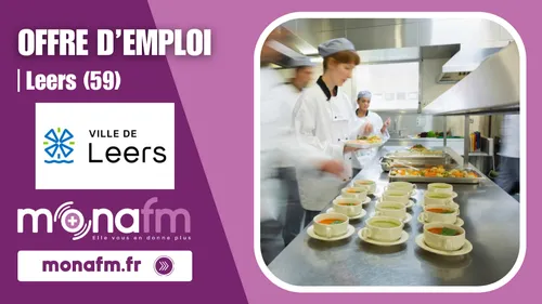 La ville de Leers recrute un cuisinier en restauration collective...